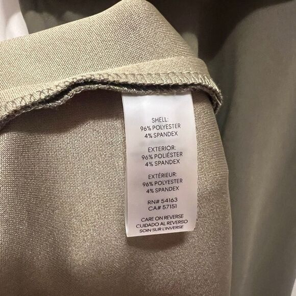 Calvin Klein Olive Dress with Brown Accent - Picture 6 of 6